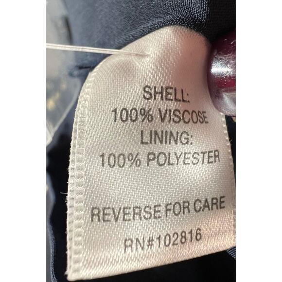 Garnet Hill Dress Womens XS Blue Floral Crepe Drop Waist Buttons Cottage Boho - Picture 13 of 16